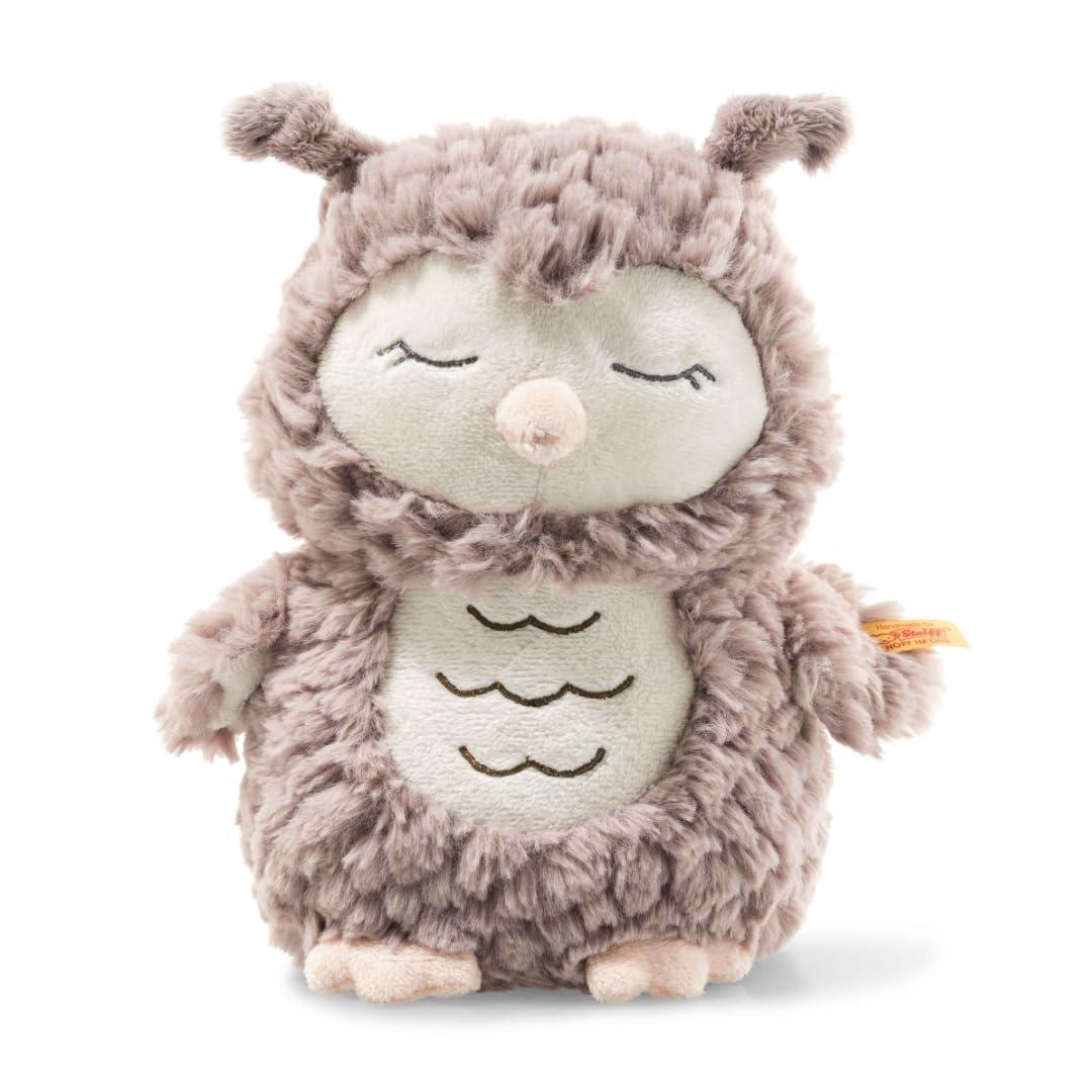 616SqHzTOOL Steiff Kuscheltier Ollie Eule, Süßes Stofftier, Jungen, Mädchen & Babys ab 0 Monaten, Friends, Plüschtier 23 cm, Beige - Image 1